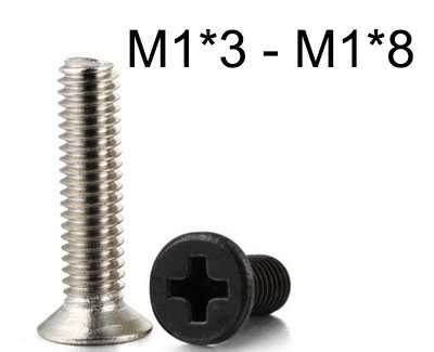 RCToy357.com - KM countersunk head machine screws M1*3 - M1*8