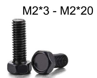 Outer hexagon Machine screw M2*3 - M2*20 (image for) Outer hexagon Machine screw M2*3 - M2*20