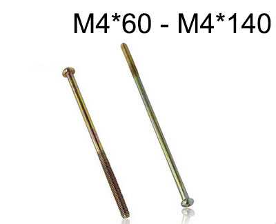 RCToy357.com - PM Round head machine screw M4*60 - M4*140