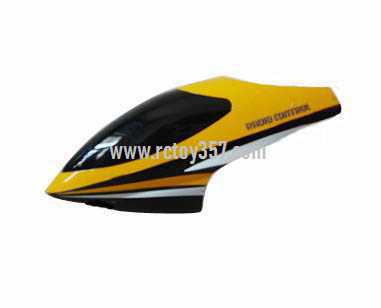 RCToy357.com - Shuang Ma 9101 toy Parts Head cover\Canopy(Yellow) - Click Image to Close