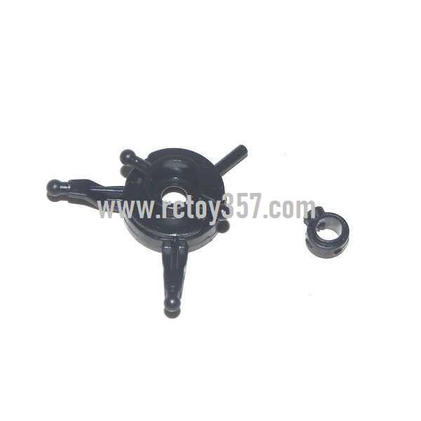 RCToy357.com - Shuang Ma 9120 toy Parts Swash plate + fixed plastic ring - Click Image to Close
