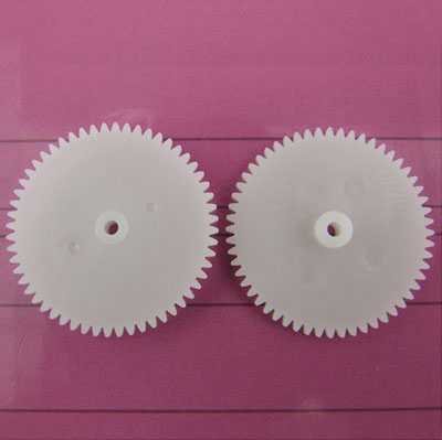 (image for) White single-layer gear 56 teeth large gear 562A 0.5 die DIY gear motor gear（4pcs）