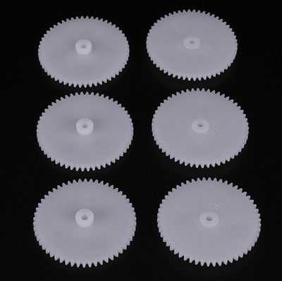 RCToy357.com - 542A toy gear single-layer gear plastic gear technology small production model parts DIY toy parts（4pcs）
