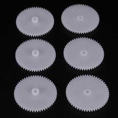 (image for) 542A toy gear single-layer gear plastic gear technology small production model parts DIY toy parts（4pcs）