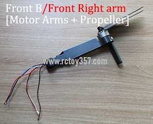 RCToy357.com - SJ R/C F11 F11 PRO RC Drone toy Parts Front B [Motor Arms + Propeller]