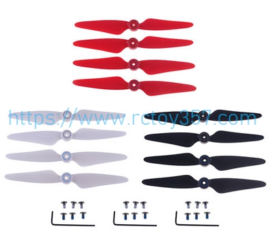 (image for) Propeller with screws(red+black+white) SJRC F7 4K PRO RC Drone Spare Parts