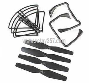 RCToy357.com - SJ R/C S20W RC Quadcopter toy Parts Main blade + Undercarriage + Protection frame