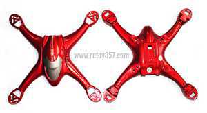RCToy357.com - SJ R/C S30W RC Quadcopter toy Parts Upper cover + Bottom cover[Red]