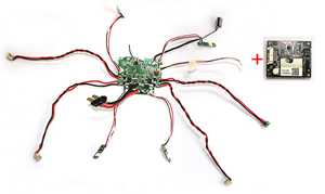 RCToy357.com - Holy Stone HS100 RC Quadcopter toy Parts PCB/Controller Equipement + motor cable 4pcs + LED lights 4pcs + power cord + GPS + other