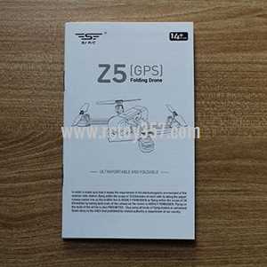RCToy357.com - SJ R/C Z5 RC Drone toy Parts English manual book