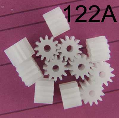 RCToy357.com - Spindle straight tooth gear 122A 0.5 module 12 teeth 1.95MM hole inner diameter motor car model motor gear parts (4pcs)
