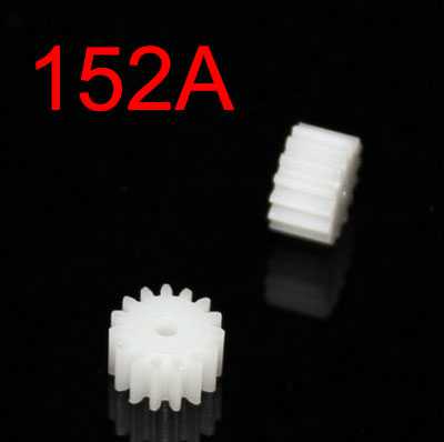 RCToy357.com - Spindle straight tooth gear 152A 0.5 module 15 teeth 1.95MM bore inner diameter motor car model motor gear parts (4pcs)