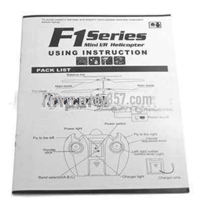 RCToy357.com - SYMA F1 toy Parts English manual [Dropdown]