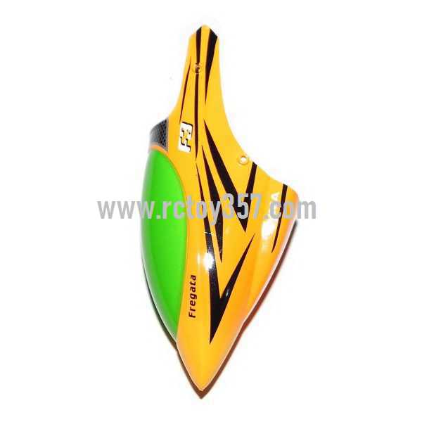 RCToy357.com - SYMA F3 toy Parts Head cover\Canopy(Yellow) - Click Image to Close
