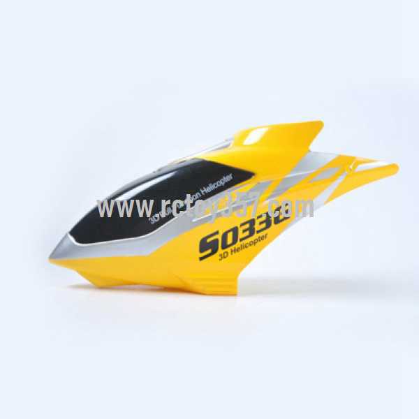RCToy357.com - SYMA S033 S033G toy Parts Head cover\Canopy(Yellow)