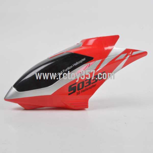 RCToy357.com - SYMA S033 S033G toy Parts Head cover\Canopy(Red)