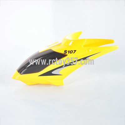 RCToy357.com - SYMA S107 S107C S107G toy Parts Head cover\Canopy(Yellow)