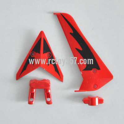 RCToy357.com - SYMA S107 S107C S107G toy Parts tail decoration Red