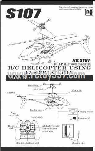 RCToy357.com - SYMA S107 S107C S107G toy Parts English manual [Dropdown]