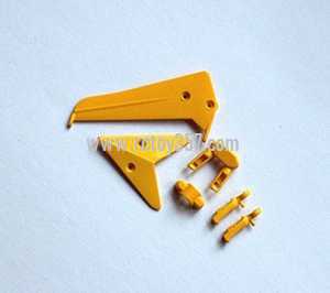 RCToy357.com - SYMA S107H RC Helicopter toy Parts Tail decoration [Yellow]