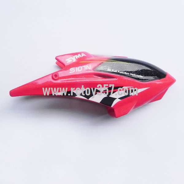 RCToy357.com - SYMA S107N toy Parts Head cover\Canopy(Red) - Click Image to Close