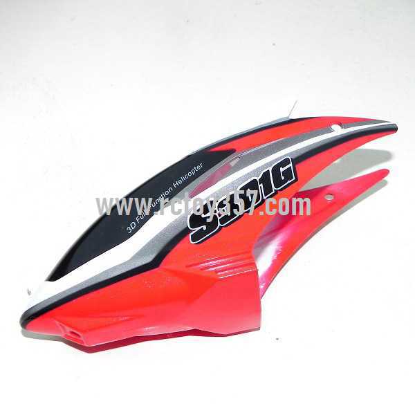 RCToy357.com - SYMA S301 S301G toy Parts Head cover\Canopy(Red/white)