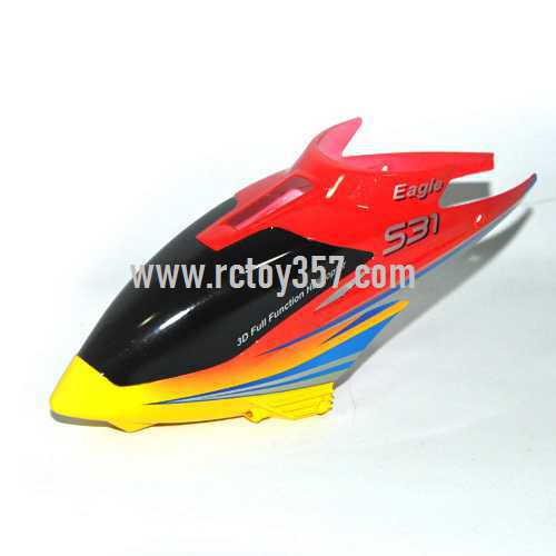 RCToy357.com - SYMA S31 toy Parts Head cover\Canopy(Yellow)