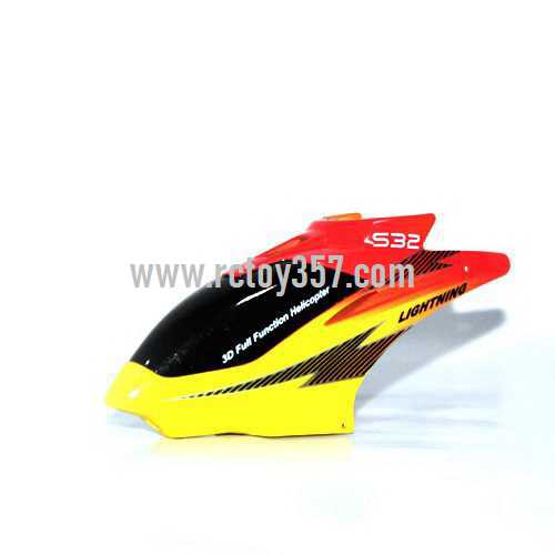 RCToy357.com - SYMA S32 toy Parts Head cover\Canopy(Red)