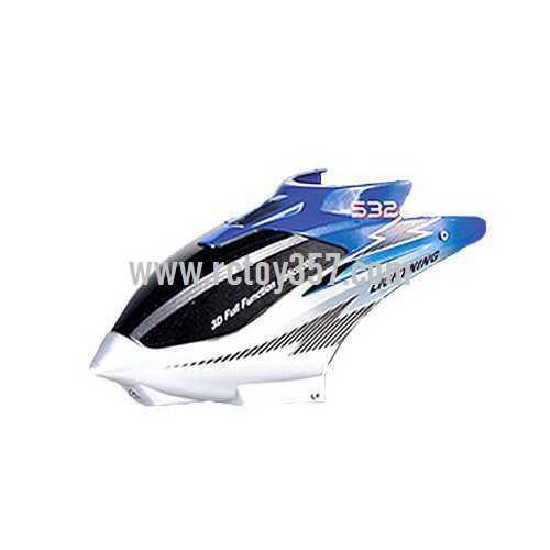 RCToy357.com - SYMA S32 toy Parts Head cover\Canopy(Blue)