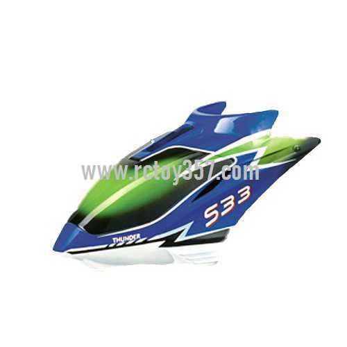 RCToy357.com - SYMA S33 toy Parts Head cover\Canopy(Blue)
