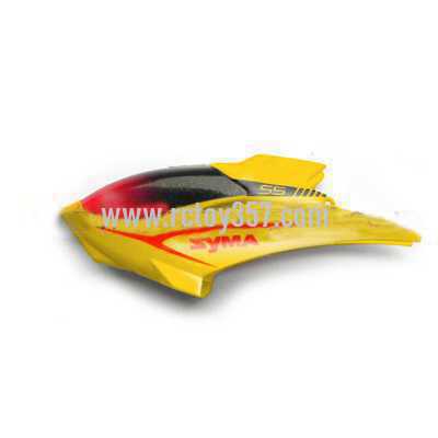 RCToy357.com - SYMA S5 toy Parts Head cover/Canopy(yellow)