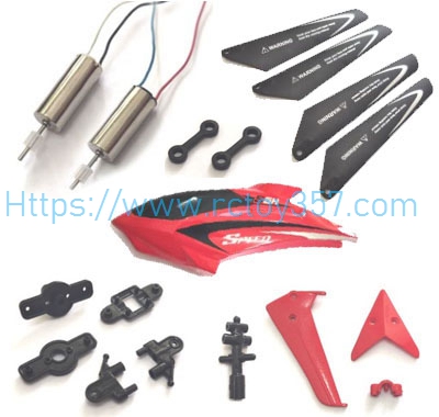 RCToy357.com - Parts set Red Syma S5H RC Helicopter Spare Parts