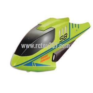 RCToy357.com - SYMA S8 toy Parts Head cover/Canopy(Green)