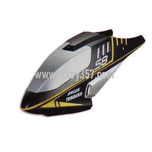 SYMA S8 toy Parts Head cover/Canopy(Black) (image for) SYMA S8 toy Parts Head cover/Canopy(Black)