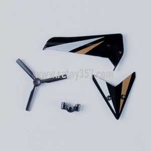 RCToy357.com - SYMA S800 S800G toy Parts Tail decorative set(Black)