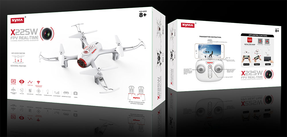 Syma X22SW Drone With Camera WiFi RC Drone RTF Remote Control Height Hold Headless Mode RC Toys Christmas Gift