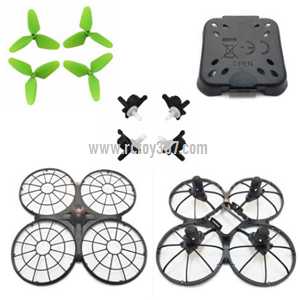 (image for) 1set Propeller + Main Body Bottom + Main Body Top + Battery Box Cover + 4pcs motor frame Syma X26 RC Quadcopter Spare Parts