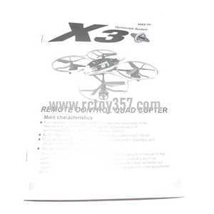 RCToy357.com - SYMA X3 toy Parts Manual book