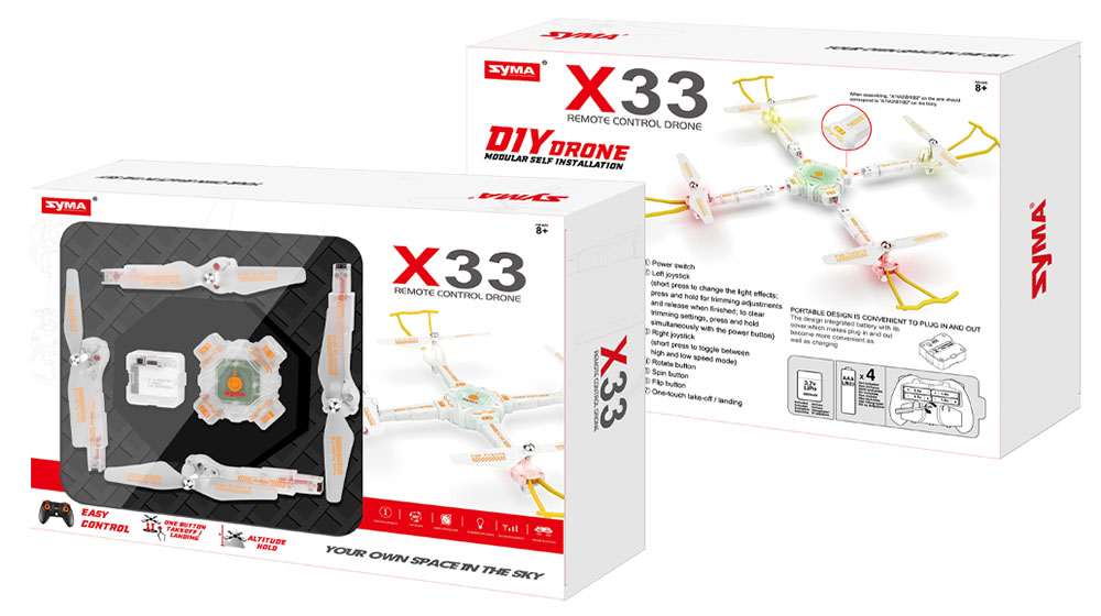 Syma X33 Drone toys for kids auto hover mini drone toy Dazzling lights drone toy for children