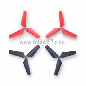 (image for) SYMA X4 4 ch remote control quadcopter toy Parts Blades[red+black]