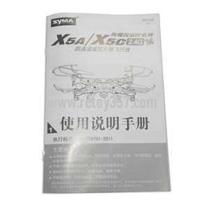 (image for) SYMA X5C Quadcopter toy Parts English manual [Dropdown]