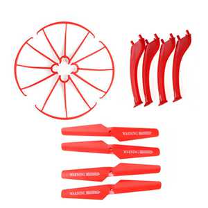 Protecting frames + Main-blades + Landing skids Red SYMA X5SC RC Quadcopter Spare Parts (image for) Protecting frames + Main-blades + Landing skids Red SYMA X5SC RC Quadcopter Spare Parts