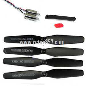 (image for) SYMA X5HC RC Quadcopter toy Parts Fixed camera interface + Blades set + Main motor set + Switching Plastic[Black]