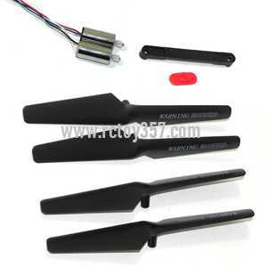(image for) SYMA X5SW Quadcopter toy Parts Fixed camera interface + Blades set + Main motor set + Switching Plastic[Black]