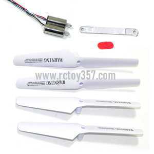 (image for) SYMA X5SW Quadcopter toy Parts Fixed camera interface + Blades set + Main motor set + Switching Plastic[White]