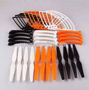 (image for) SYMA X8C Quadcopter toy Parts 4PCS Blades set + 4PCS Support plastic bar + 4PCS Outer frame