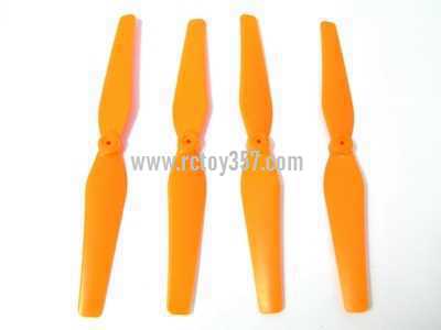 RCToy357.com - SYMA X8HW Quadcopter toy Parts Blades set(Orange) - Click Image to Close