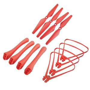 RCToy357.com - Propellers + Landing Gear + Protective Frame Red SYMA X8SC RC Quadcopter Spare Parts