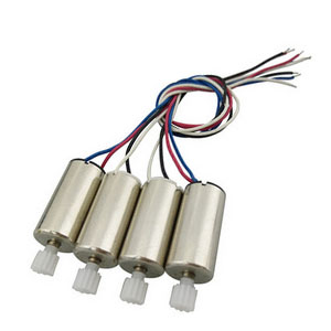 (image for) 2pcs Plastic gear Motor Black and White line + 2pcs Metal gear Motor Red and Blue Line SYMA X9S RC QuadCopter spare parts