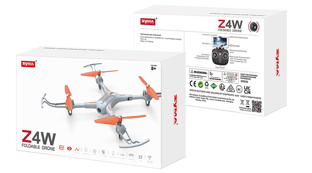 SYMA Z4W Storm Quadcopter 2.4G 6Axis FPV Camera Remote Control Fixed altitude aerial Quadcopter 